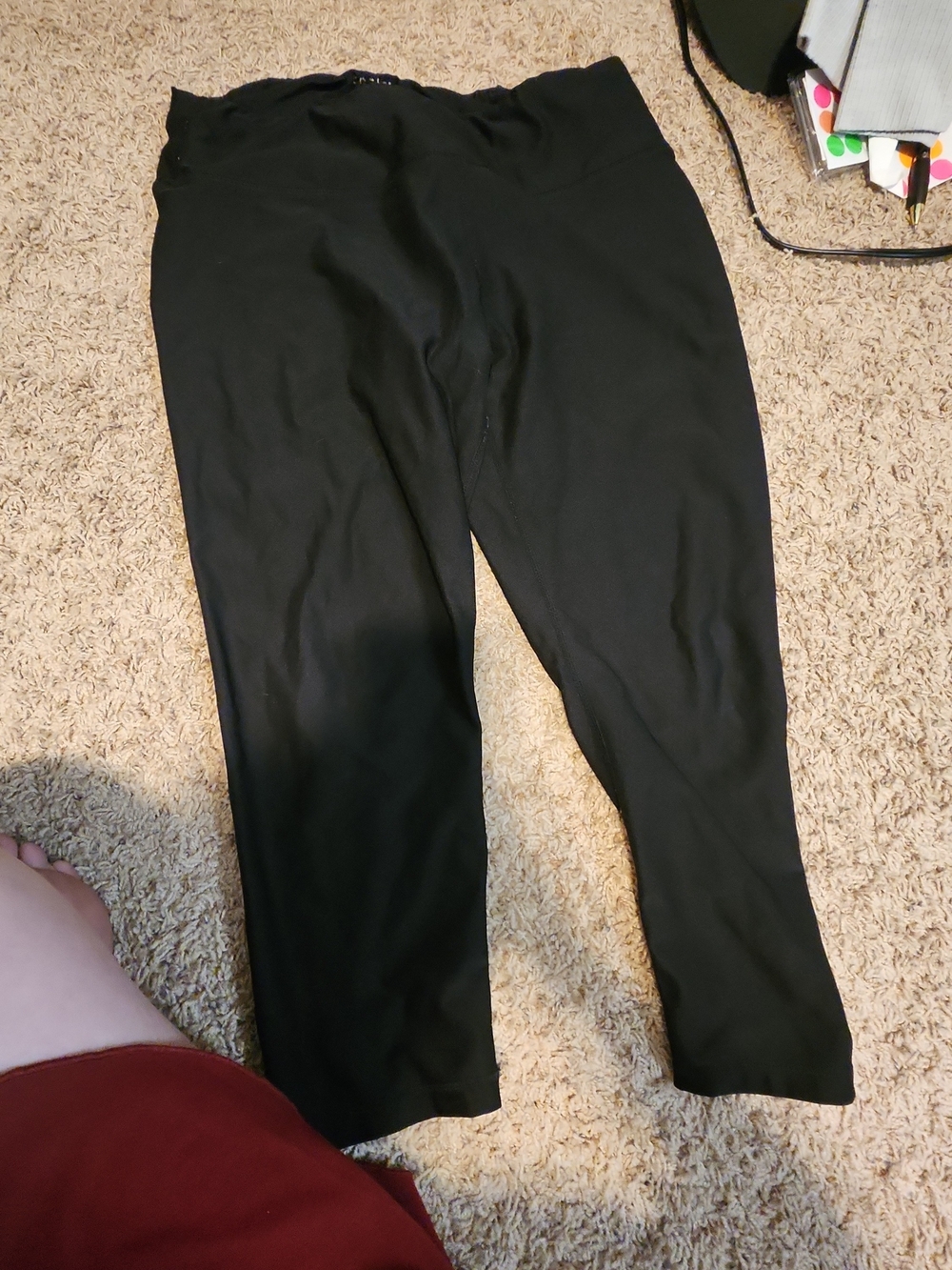 Tesla Black Capri Workout Leggings Women's Activewear Size XL
